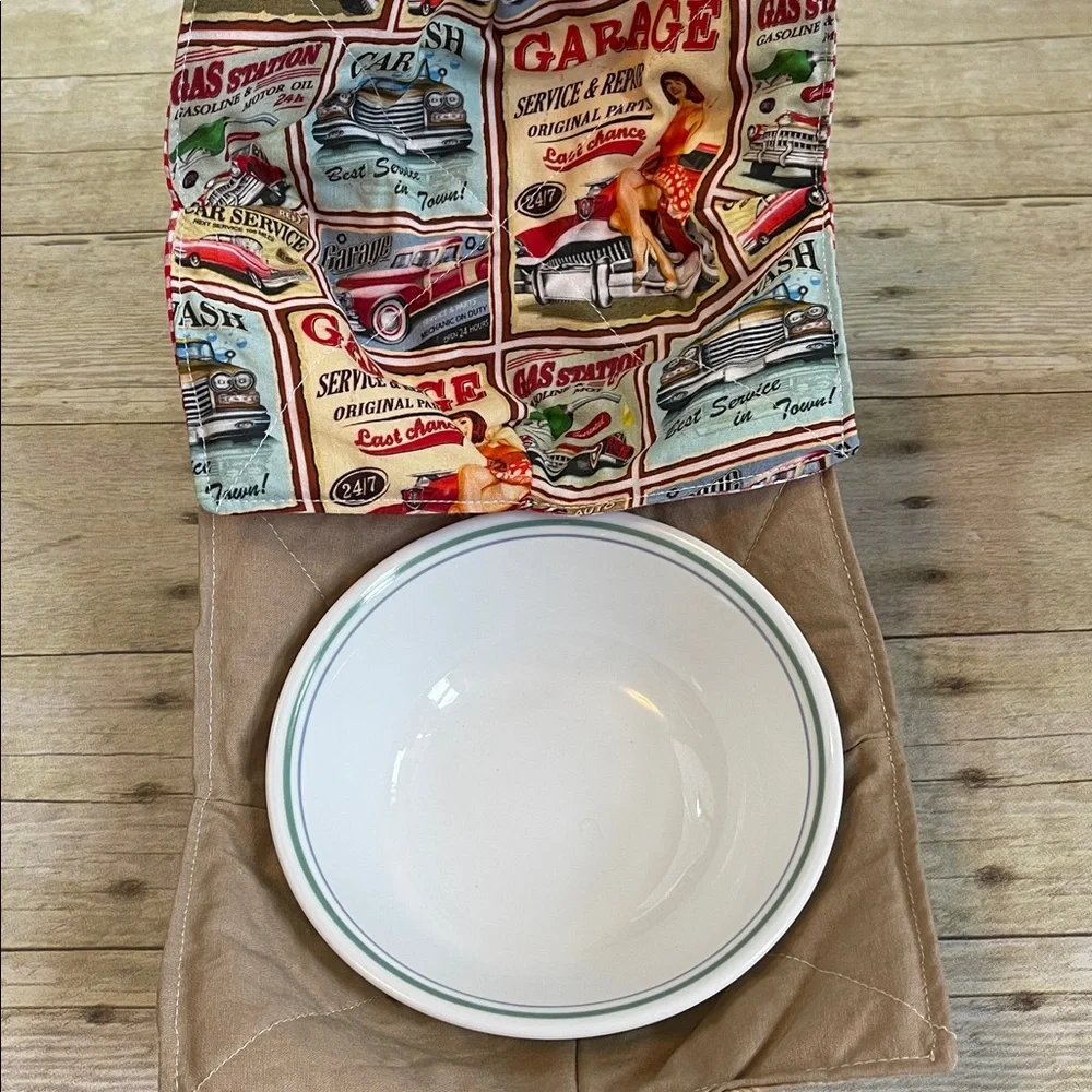 Buy 1 Get 1 Micro Bowl Cozies Masculine/Vintage Gift This Listing Only B1G1